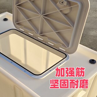 运输鱼苗拉鱼700L翻盖水桶户外钓鱼箱100L轿车后备箱钓鱼养鱼水箱