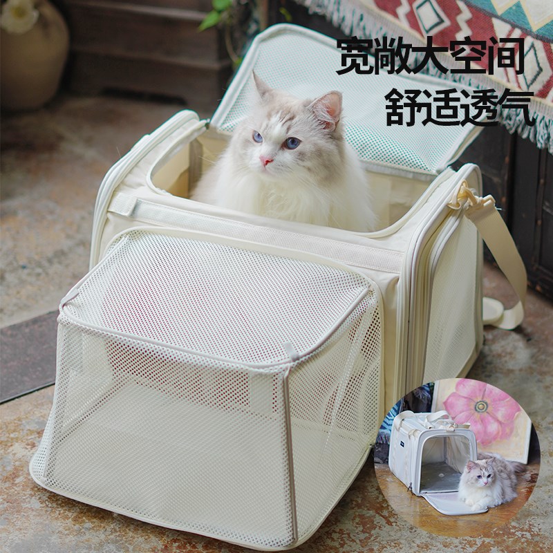 猫包外出便携猫背包透气狗狗大容量手提单肩背包宠物可拓展猫书包