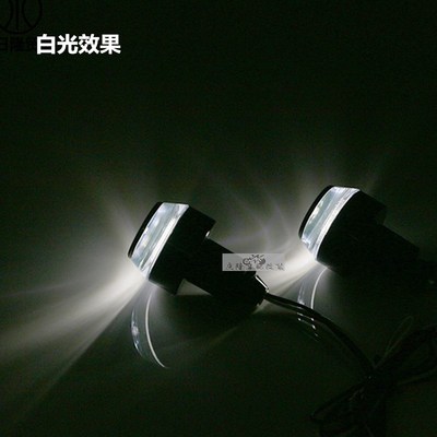 摩托车车把转向灯复古改装转弯方向灯双闪灯LED自行车电动车通用