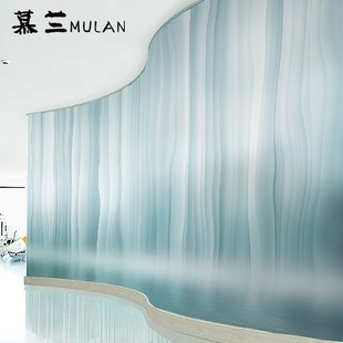 玻璃贴膜贴纸静电艺术透光不透人办公室渐变玻璃膜玻璃门彩色贴画