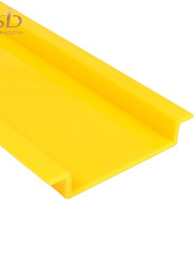 PMMAPC黄色大板型材商场展示柜底板支撑板陈列架地盘可透光