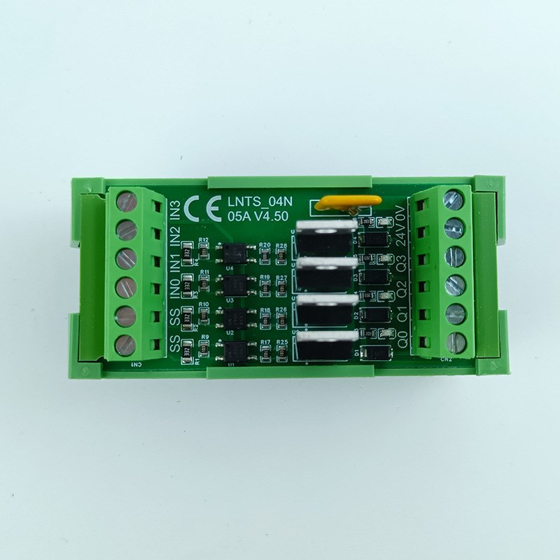 4路PLC功率放大板 光耦隔离板继电器模块模组输出保护板PLC放大板