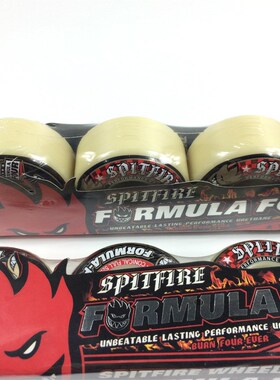 spitfire wheels小火人双翘滑板轮101A硬轮红色52*32mm动作H型