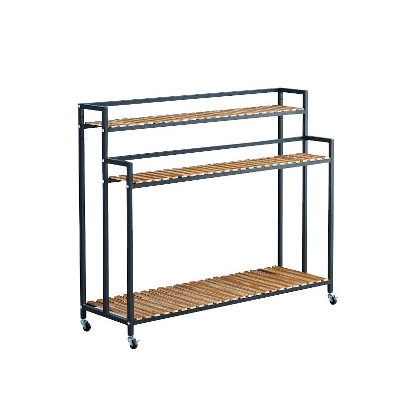 可移动家用铁艺花架户外客厅阳台多层架展示架室内置物架