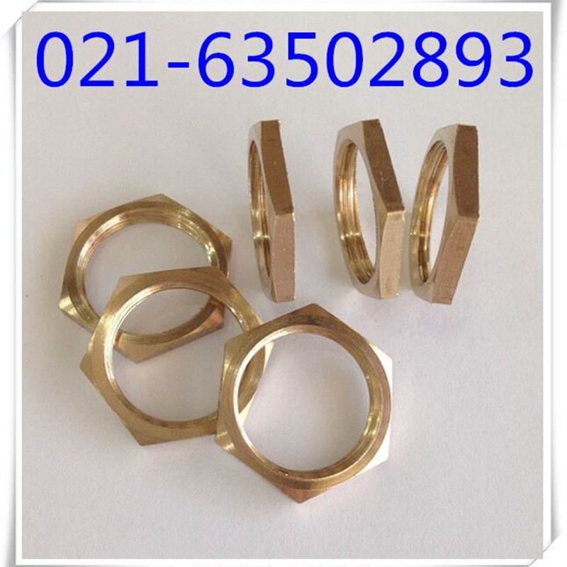 铜英制管螺纹螺母  六角扁螺母  六角薄螺母 管道螺母 GB808