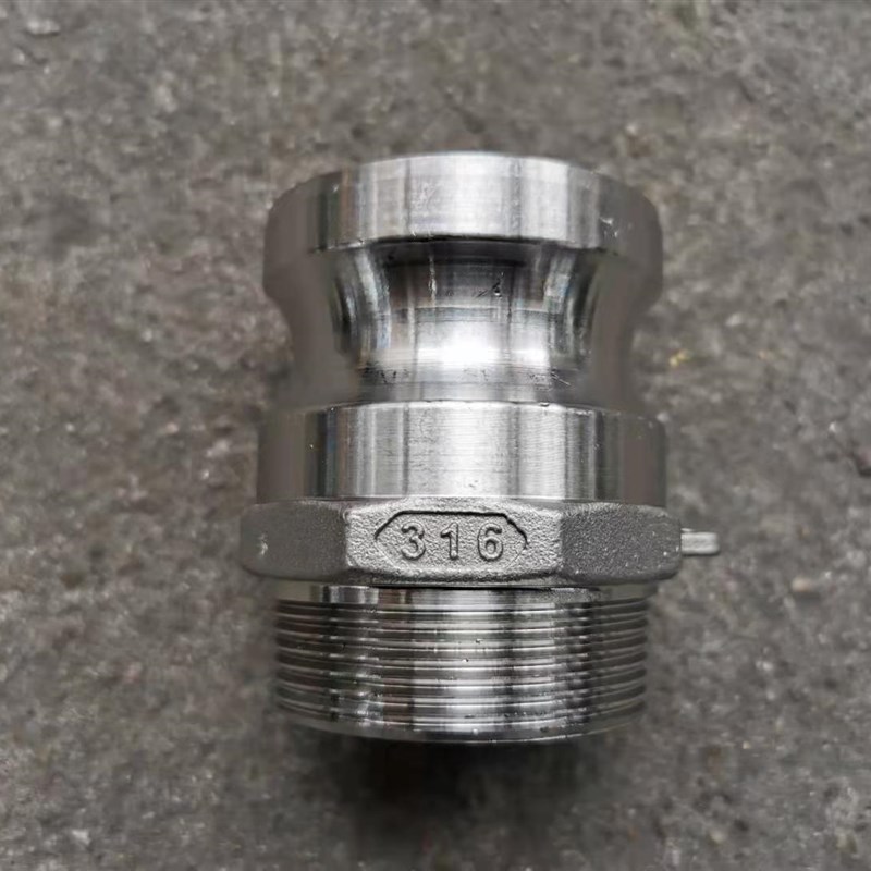 F型304不锈钢外牙阳端   消防石油管接头扳把式快装接头快速接头