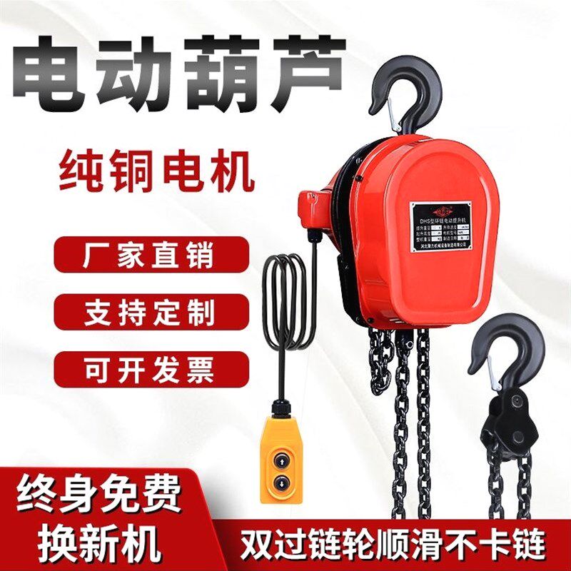 德国进口环链电动葫芦220v1吨2吨3吨家用电动吊倒链5吨10吨380v起