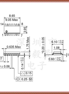 74HC07 DIP TC74HC07AP 14脚直插/贴片反相驱动器 74HC04D SOP-16