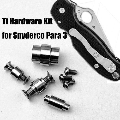 蜘蛛C223钛合金刀柄螺丝 折刀全套螺丝钉 钛 手柄Spyderco Para3