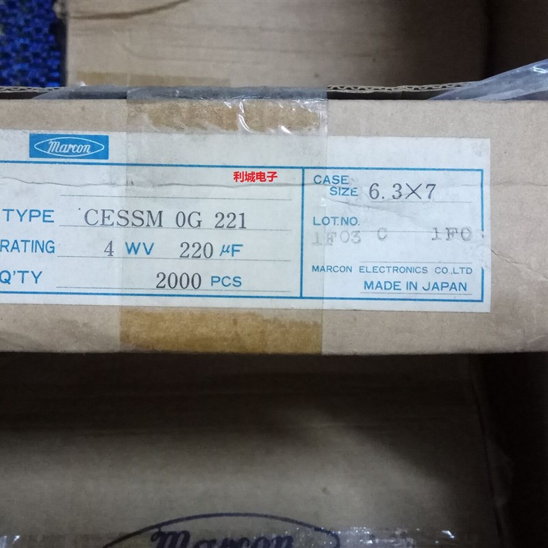 全新原装进口 4V220UF CE-SS marcon 马肯  音频电容 体积:6X7mm
