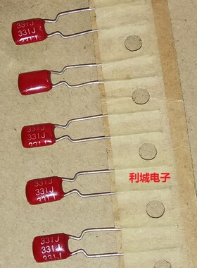 TOSHIN 东信 TK 100V331J 330PF 红色 银字 HIFI 靓膜 薄膜电容