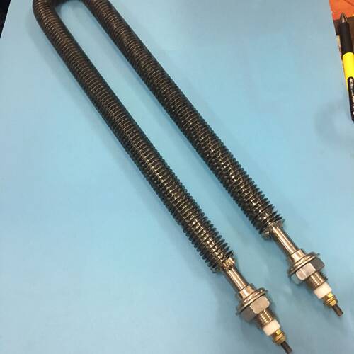 不锈钢U型干烧电热棒电热管翅片加热管烤箱发热棒220V1500W1400W