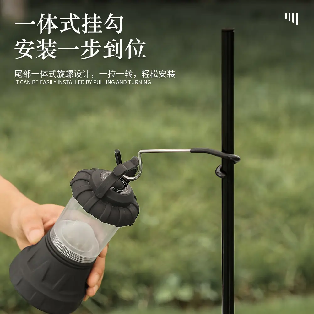 户外露营灯杆挂钩多功能野营s防滑挂钩不锈钢猪尾巴置物挂钩