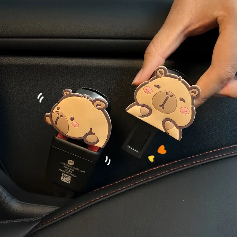 可爱卡通汽车安全戴卡扣插带防勒脖副驾驶延长接头固定器防响车用