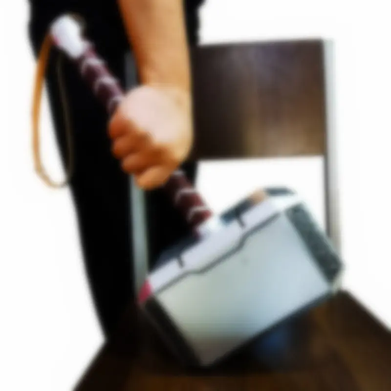 之锤 锤 1:1锤pu仿真橡胶玩具武器模型