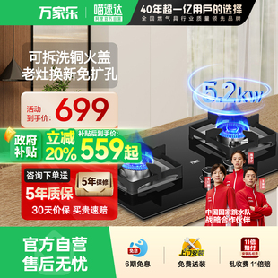 天然液化气07 万家乐AY8G猛火燃气灶LAY8家用嵌入式 政府补贴20%