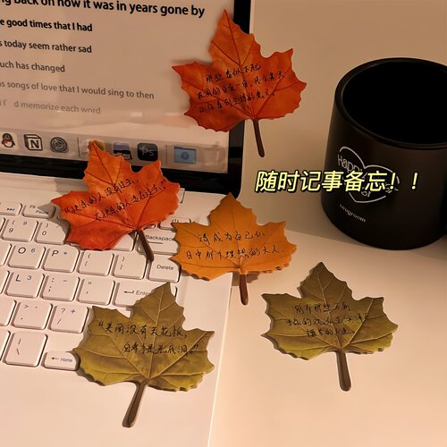 枫叶便签纸藏在枫叶里的思念