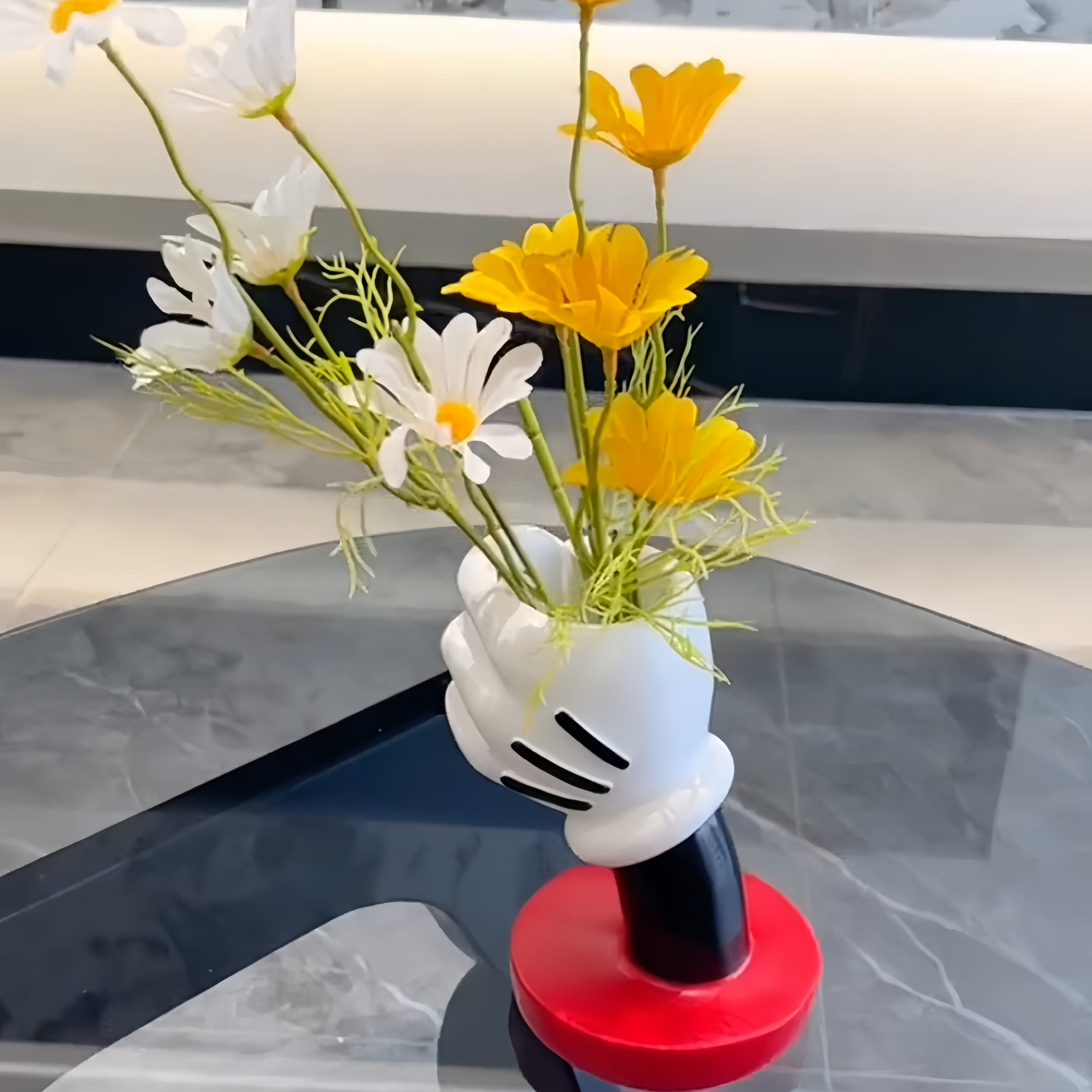 米奇手小花瓶太可爱了吧!!!