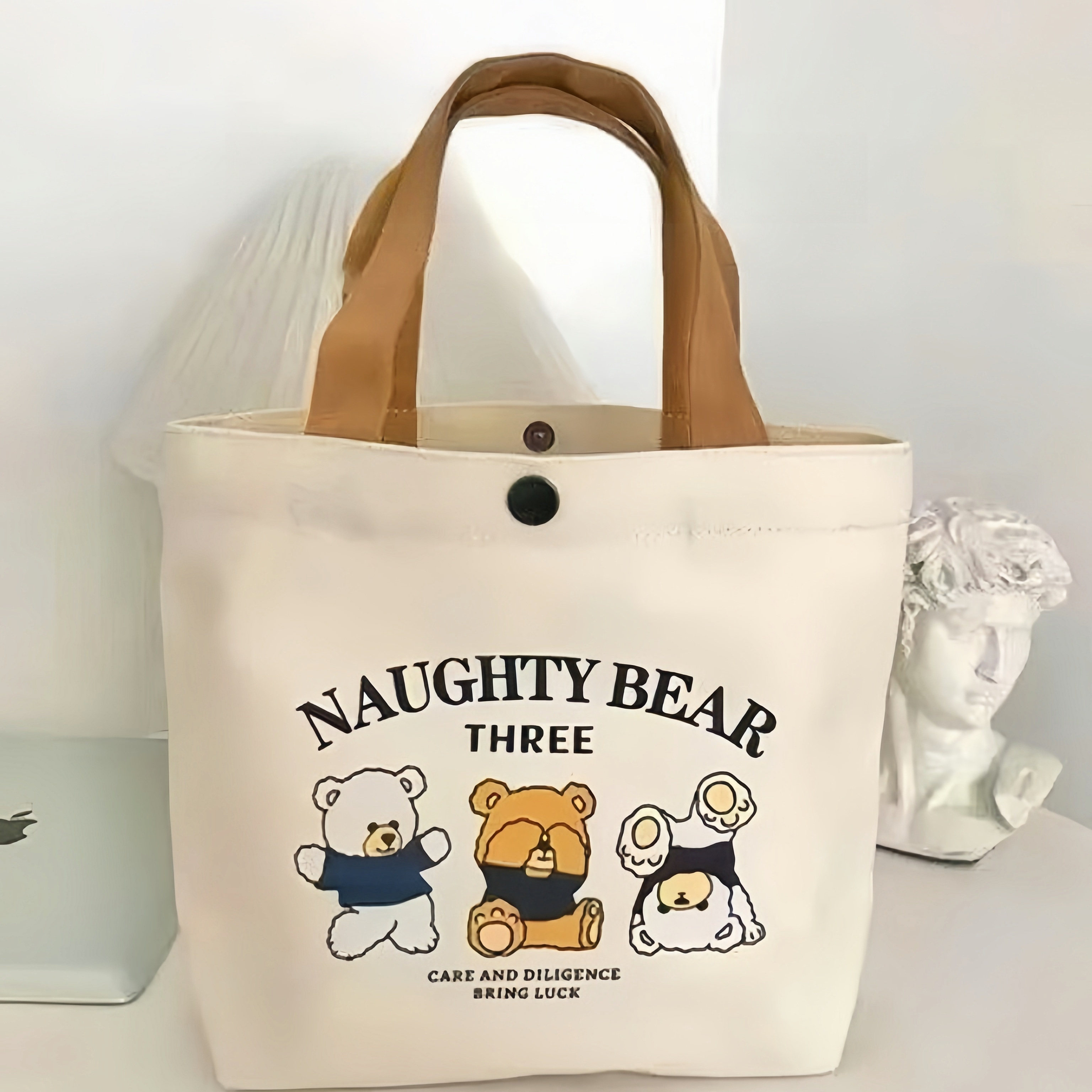超萌小熊帆布包上班出街神器