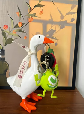 大白鹅磁铁钥匙收纳摆件太喜欢了