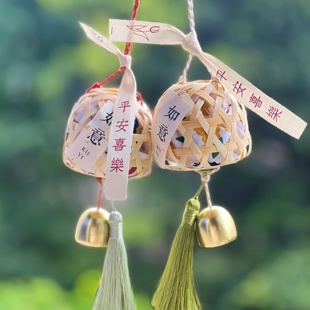 端午节艾草香囊非遗竹编diy材料包香囊创意制作香笼装饰挂件礼品