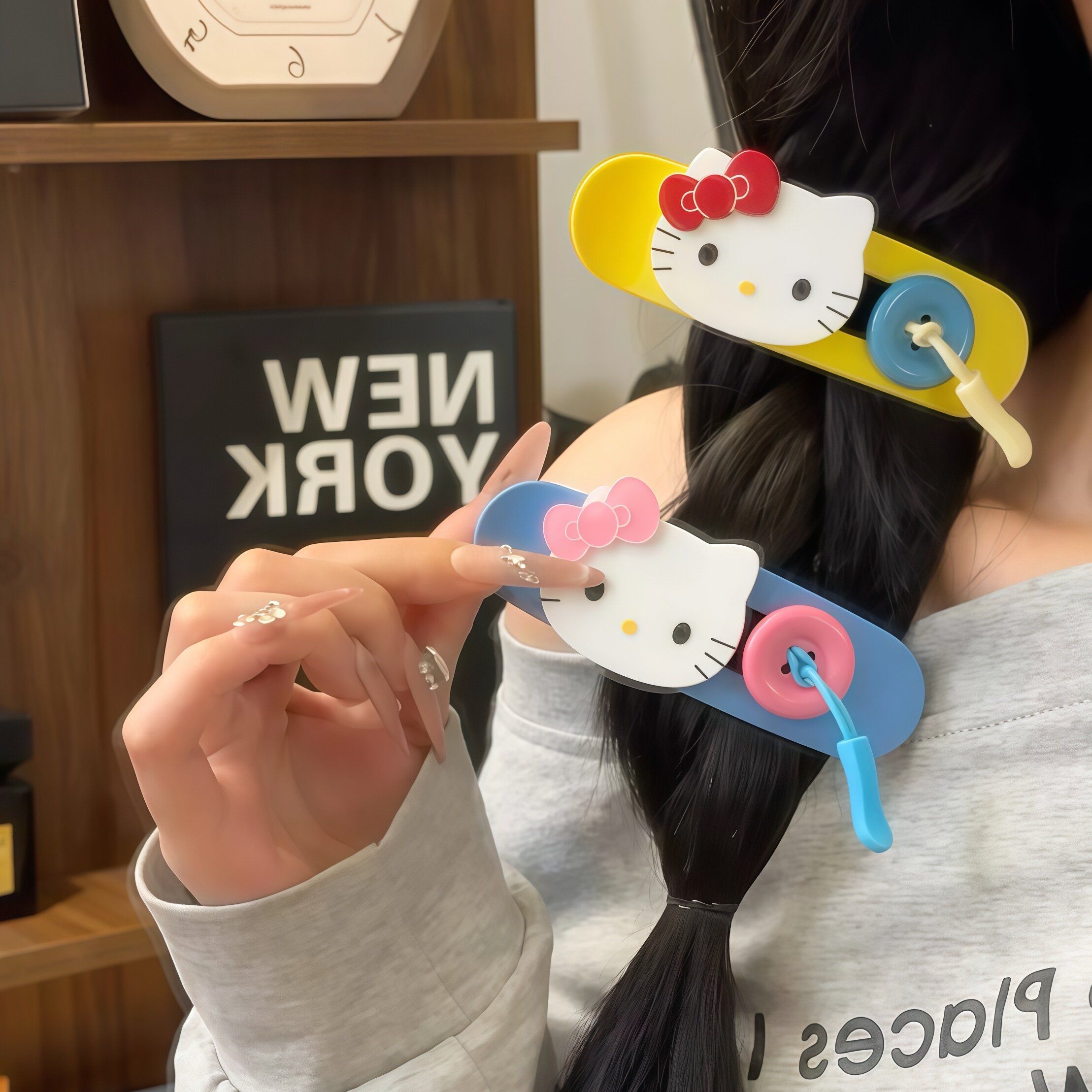 甜妹专属的可爱猫咪纽扣发夹