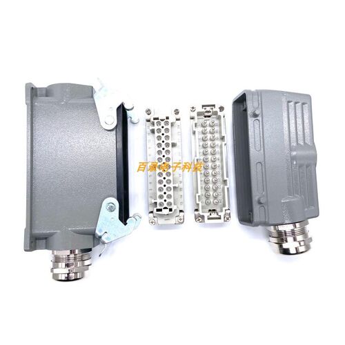 重载连接器 24B24芯 HE-024-M/F 威乐WAIN高结构封底插头 HARTING