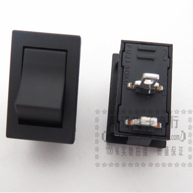 进口日本富士通FUJISOKU SLE10A船型开关 2脚2档翘板开关5A250V