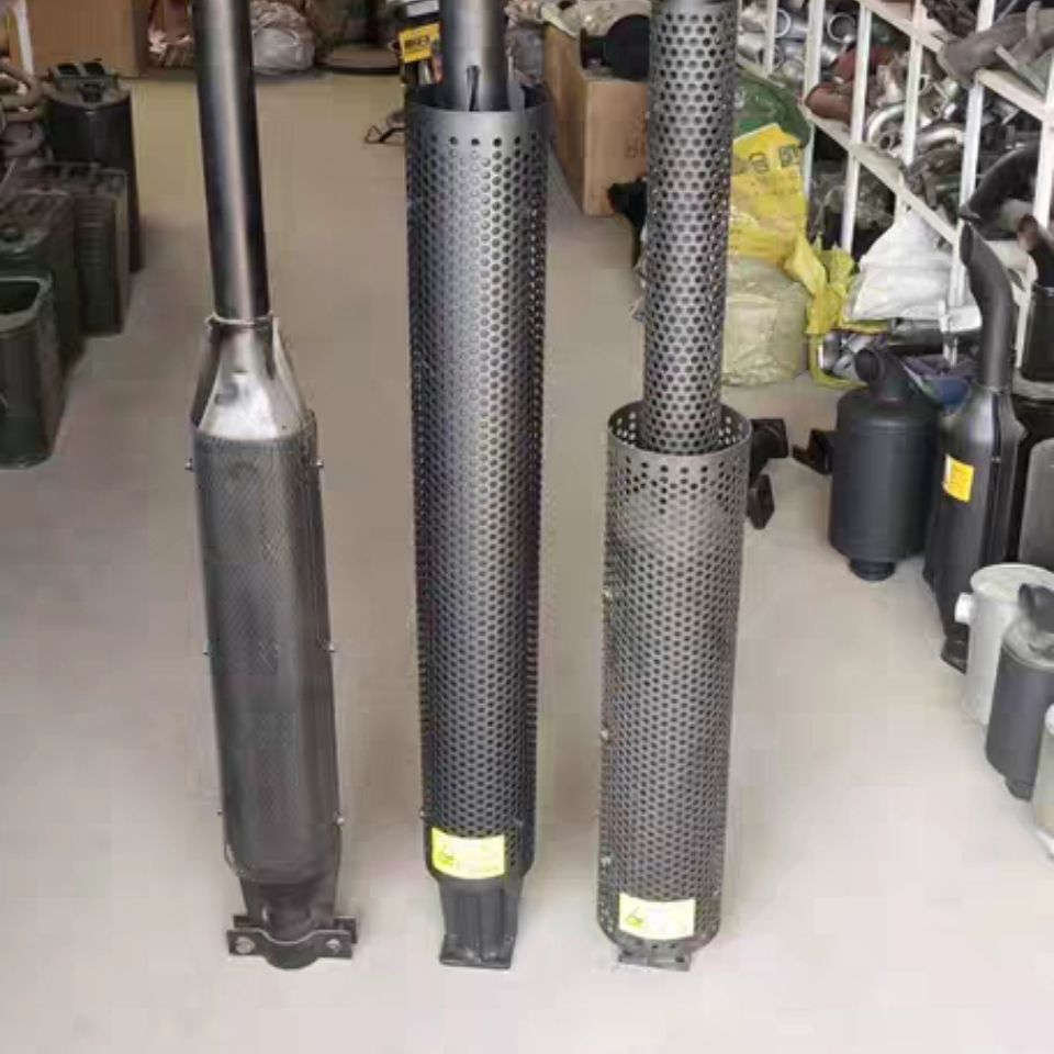 东方红原厂加厚四孔消音器754/904/804拖拉机通用消音器
