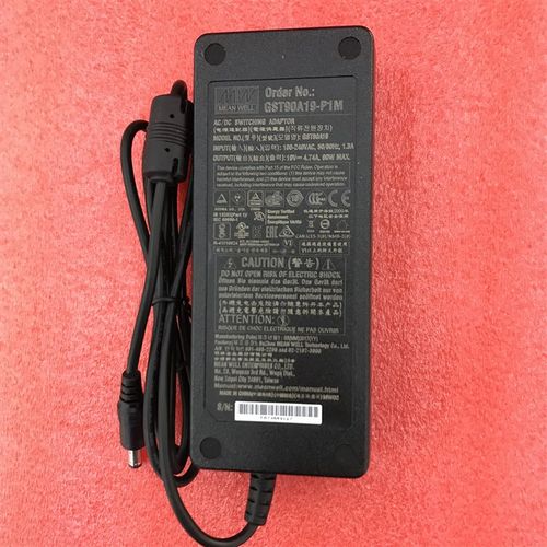 台湾明纬电源适配器 GST90A19-P1M 90W 19V 4.74A  3插 全新原装