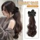 假发辫子女一体式 抓夹发圈卷马尾仿真发气质低扎增发量假发辫马尾