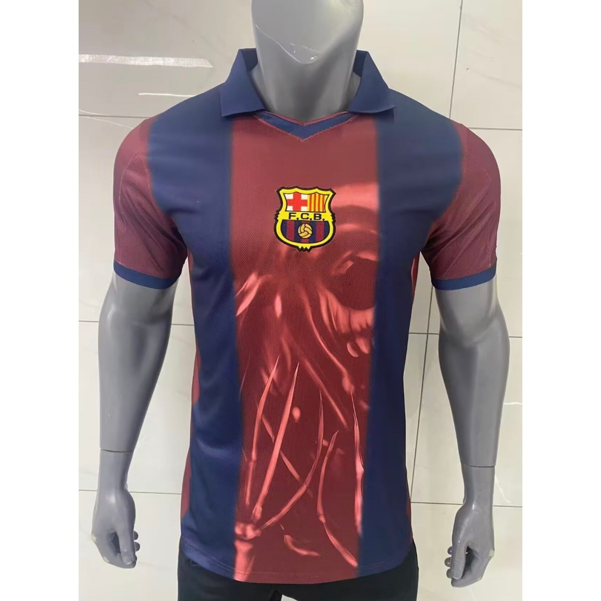 2526赛季新款巴塞罗那诺坎普联名怀旧纪念复古球迷短袖球衣