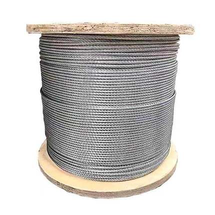 镀锌钢丝绳电缆吊线滑轮不包塑5mm6mm8mm10mm捆绑固定拉线钢索绳