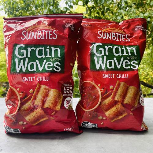 SUNBITES Grain Waves sweet chilli澳大利亚甜辣味波浪形谷物片