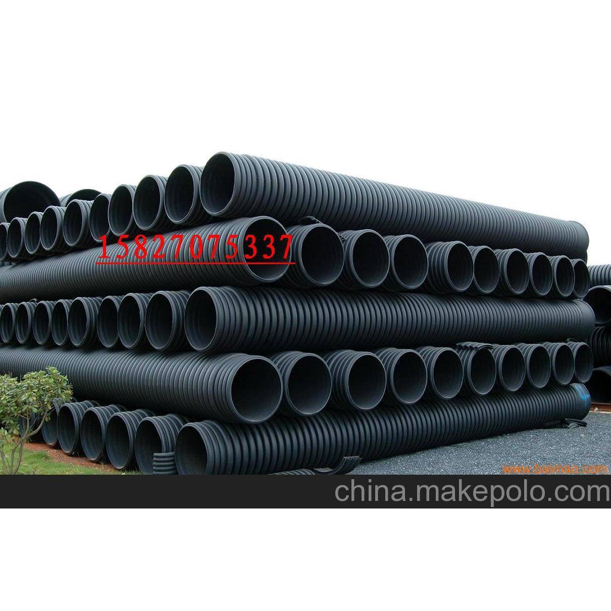 武汉管业HPE波纹管DN200波纹管排污管双壁波纹管