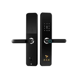 半自动智能门锁家用防盗门密码锁公寓通通锁工程智能锁指纹锁