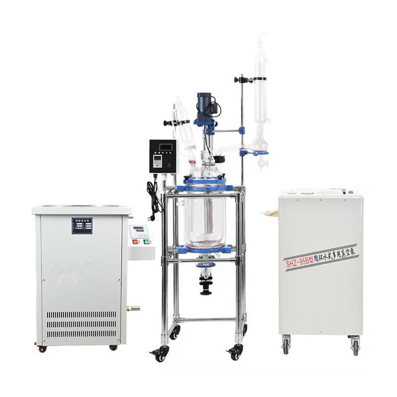 2L-100L双层玻璃反应釜提纯合成变频真空反应器厂家直销