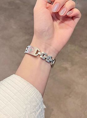 时尚凯蒂猫KT猫爱心金属表带 适用iwatchS10S9SE苹果手表AppleWat