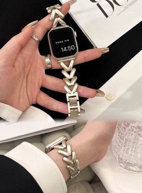 轻松调节适用Apple苹果SE手表iwatch9/8Ultra7代654321表带金属链