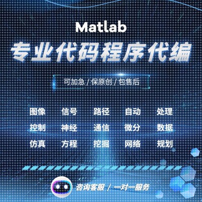 matlab代码帮做代编程序仿真数据图像处理通信号深度学习电子电力