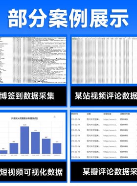 爬虫数据抓取python爬虫接单代编程数据抓取收集爬虫数据采集分析