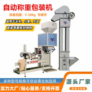 供应全自动化肥打包机 5公斤大米分装机 定制颗粒饲料包装秤