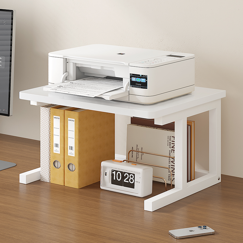 桌面加大加宽打印机置物架办公室桌上文件物品整理收纳抬增高架子