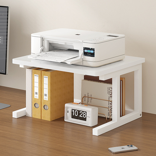 桌面加大加宽印表机置物架办公室桌上文件物品整理收纳擡增高架子