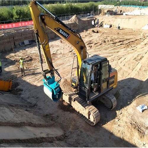 挖机滚筒夯实机 道路建设路面打夯器 压实深度可控