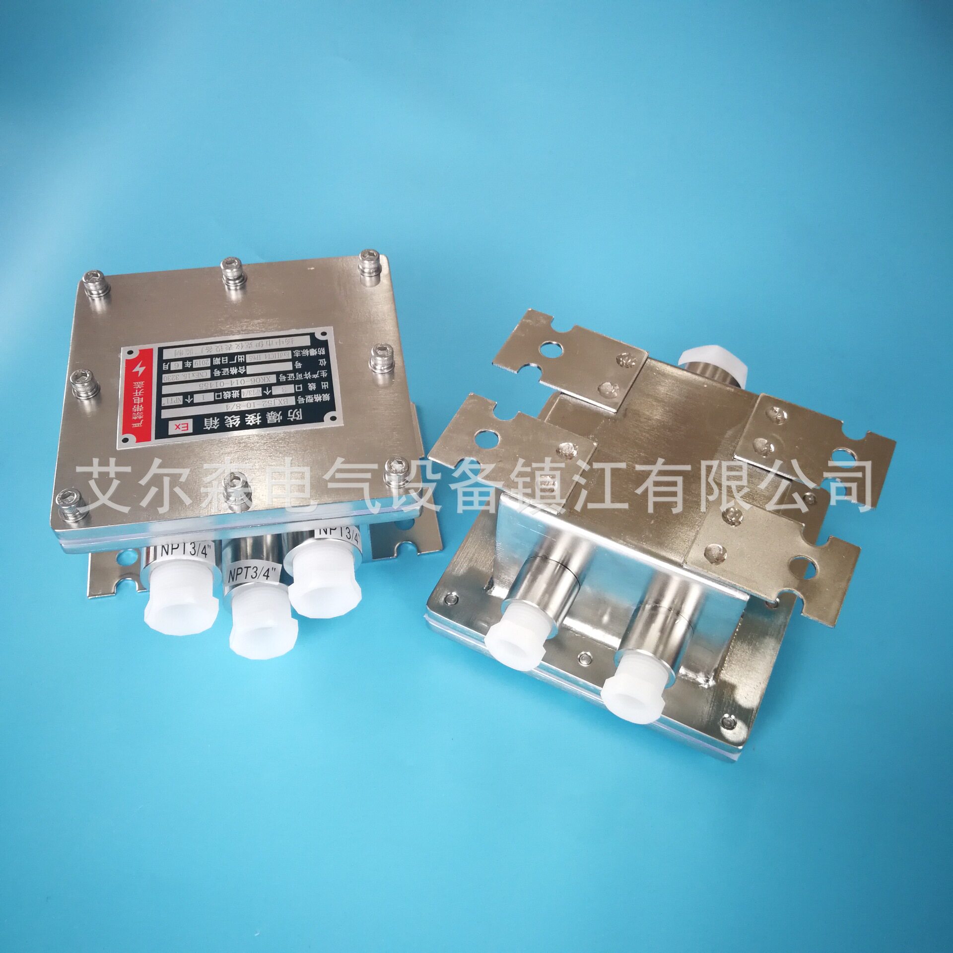 来图加工BJX立式壁挂式增安型不锈钢防爆接线箱ExdIIBT6Gb/Exd