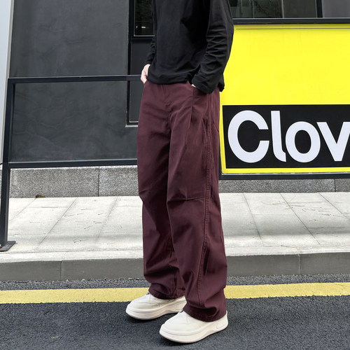 QUALCOMM高街潮牌痞帅阔腿长裤