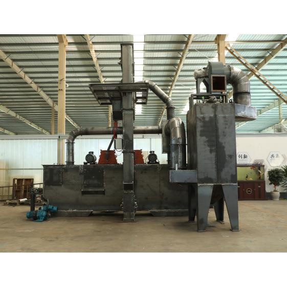 内外钢瓶专用抛丸清理机 大型结构件钢管内喷 无排气筒的喷砂机