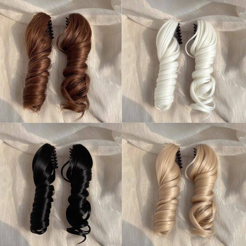 罗马卷假发女短卷发萝莉塔虎口罗马卷抓夹Lolita可拆卸双马尾cos,节庆用品/礼品,角色扮演类用品,淘宝优惠券,粉丝福利购,淘宝优惠卷