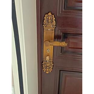 老式加厚面板手柄配件大全入户门锁室内防盗门卧室家用防盗门把手